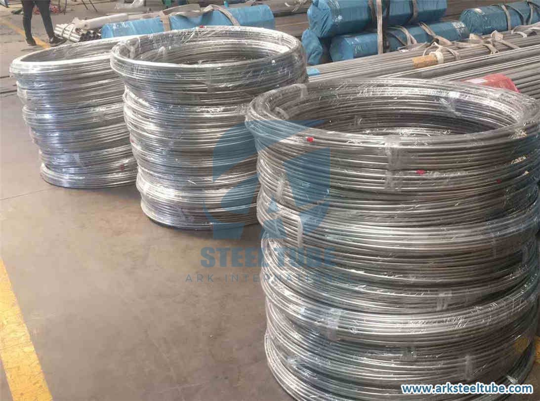 TP316 /316L/ 316Ti Bright Annealed Stainless Steel Seamless Control Line Coiled Instrument Tubing