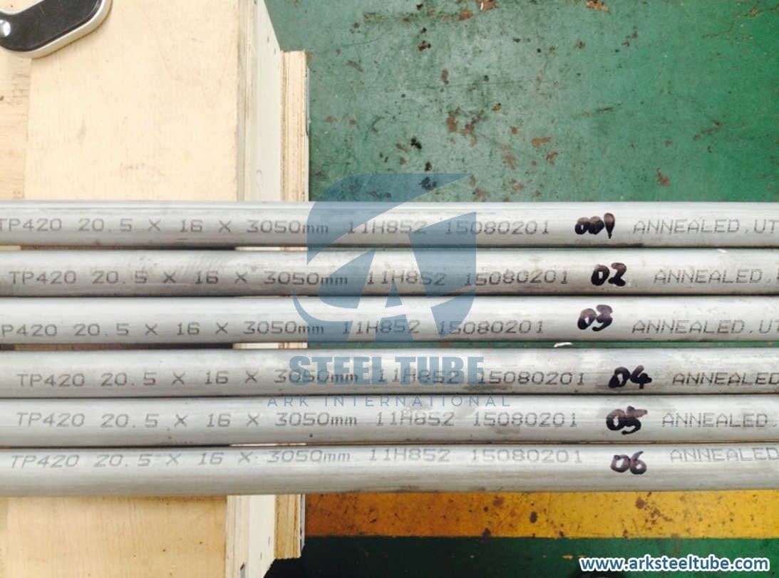 A268 SS 420 Seamless Tube TP420 Stainless Steel Welded Tube