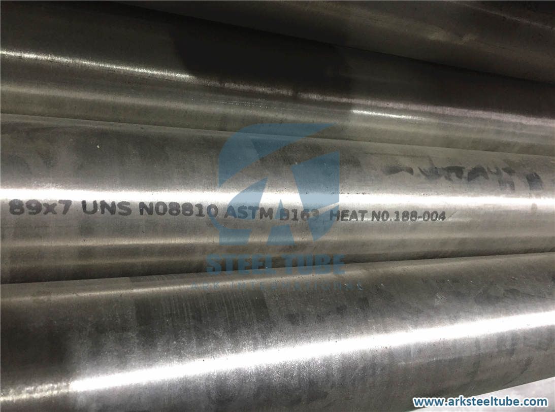 Super Alloy Incoloy Alloy 800H UNS N08810 Nickel Steel Tube