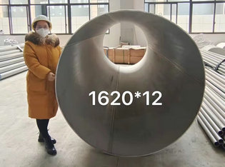 Stainless Steel Large Diameter Welded Pipes EFW 100% RT Size 1620x12mm