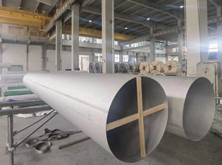 Stainless Steel Large Diameter Welded Pipes EFW 100% RT Size 1620x12mm